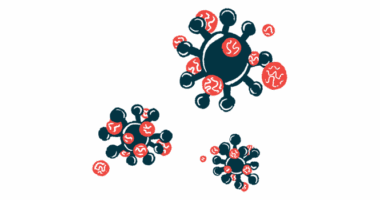 An illustration of a virus.