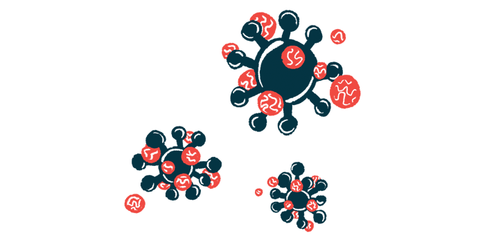 An illustration of a virus.