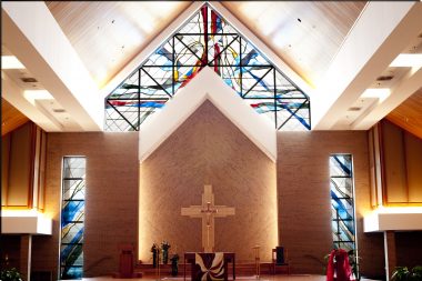 aHUS diagnosis | aHUS News | stained glass work at Christ the Redeemer Catholic Church in Sterling, Virginia