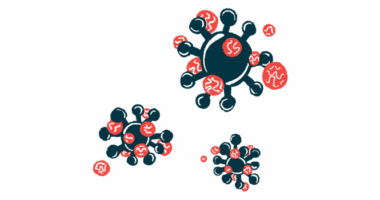 An illustration shows three cells in red and black.
